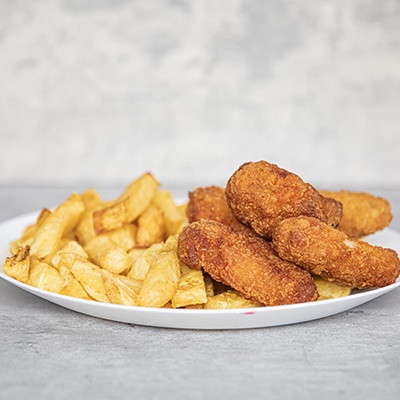 4 Crispy Hot Wings & Chips